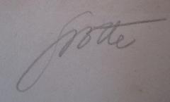 - (Grothe[?], [?]), Von Hand: Autogramm, Name; 'Grothe'. 