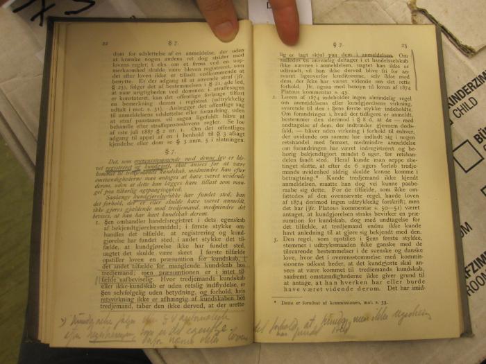  Lov om Handeslregistre, Firma og Prokura af 17de mai 1890 (1890);- (Schjødt, Annæus), Von Hand: Annotation. 