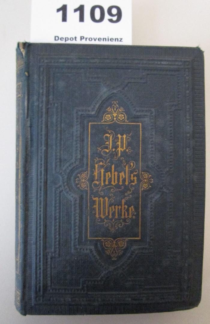  J. P. Hebel's Werke. Erster Band (1869)