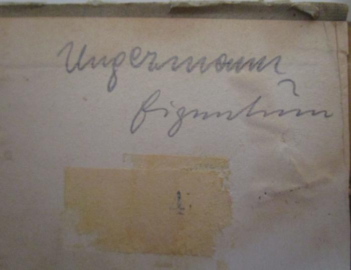 Le misanthrope (1892);- (Ungermann, [?]), Von Hand: Autogramm, Name, Besitzwechsel; 'Ungermann
Eigentum'. ;- (unbekannt), Stempel: Nummer; '4'. 