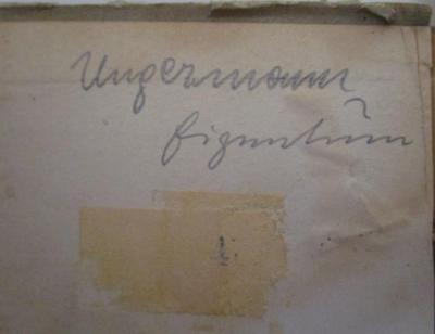  Le misanthrope (1892);- (Ungermann, [?]), Von Hand: Autogramm, Name, Besitzwechsel; 'Ungermann
Eigentum'. ;- (unbekannt), Stempel: Nummer; '4'. 