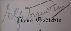 - (Vorreuter, E.), Von Hand: Autogramm, Berufsangabe/Titel/Branche, Name; 'E. [.] Vorreuter'. 