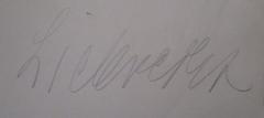 - (Liebrecht, A.), Von Hand: Autogramm, Name; 'Liebrecht'. 