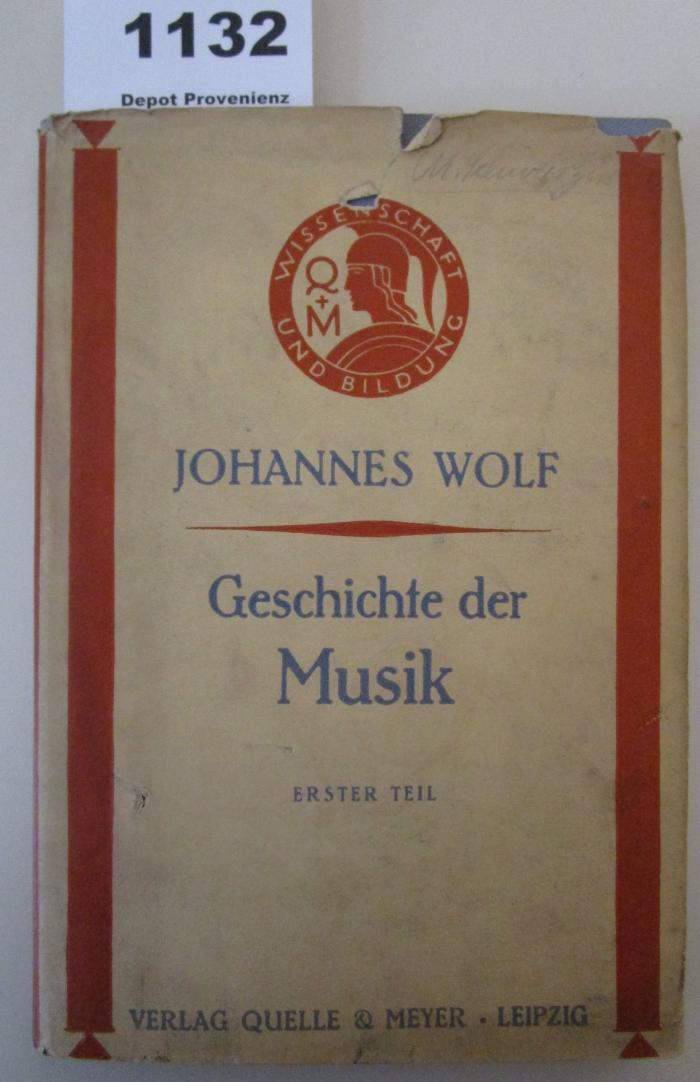  Geschichte der Musik in allgemeinverständlicher Form : die Entwicklung der Musik bis etwa 1600 (1925)