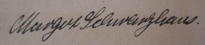  Geschichte der Musik in allgemeinverständlicher Form : die Entwicklung der Musik bis etwa 1600 (1925);- (Rathke, Margot), Von Hand: Autogramm, Name; 'Margot Schwarzhans.'. 