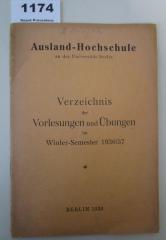  Verzeichnis der Vorlesungen und Übungen im Winter-Semester 1936/37 (1936)