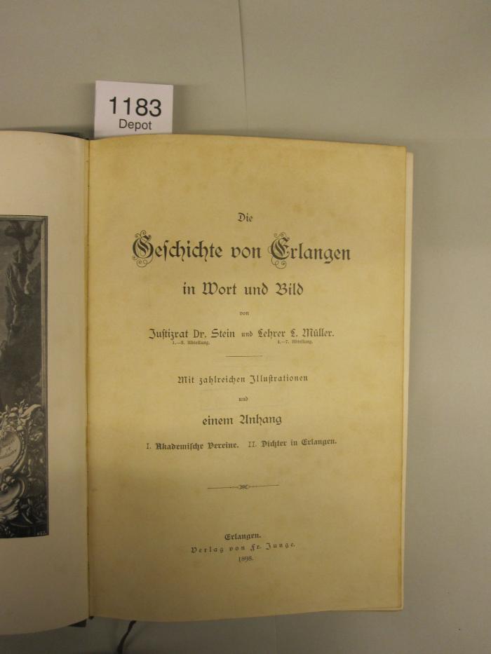  Die Geschichte von Erlangen in Wort und Bild (1898)