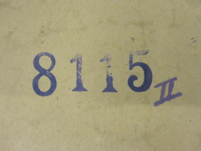  Kulturgeschichtliche Bilder aus Quedlinburgs Vergangenheit (1922);- (unbekannt), Stempel: Nummer, Signatur; '8115'. 
