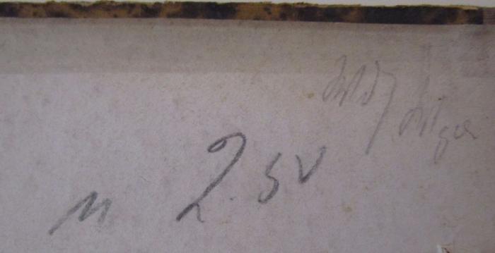  Manuel de Littérature Francaise (1874);- (unbekannt), Von Hand: Nummer; 'n 2 sv'. 