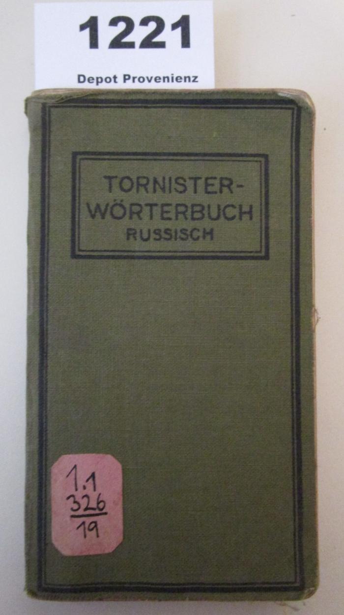  Russisches Tornisterwörterbuch mit vollständiger Aussprache (o.J.)