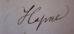 - (Hapke, [?]), Von Hand: Autogramm, Name; 'Hapke'. 