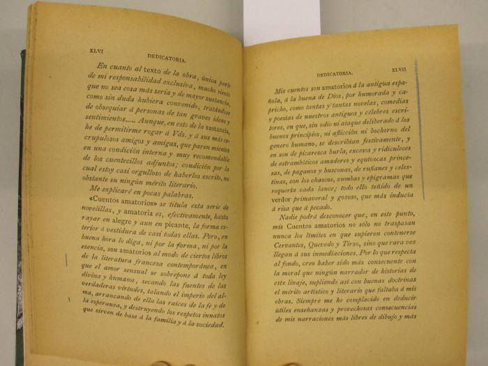  Novelas Cortas : Cuentos Amatorios (1893);- (unbekannt), Von Hand: Annotation. 