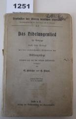  Das Nibelungenlied im Auszuge nach dem Urtext mit den entsprechenden Abschnitten der Wölsungensage (1908)