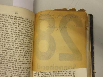 - (Kronthal, Arthur), Von Hand: Name, Autor, Notiz; 'Weber, Karl Julius Wappen!'. 