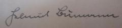 - (Bumann, Helmut), Von Hand: Autogramm, Name; 'Helmut Bumann'. 