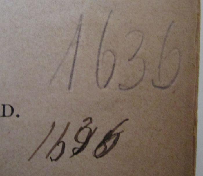 - (unbekannt), Von Hand: Signatur; 'II 98'. ;- (unbekannt), Von Hand: Signatur; '1636'. ; Archiv für das Studium der neueren Sprachen und Literaturen (1872)