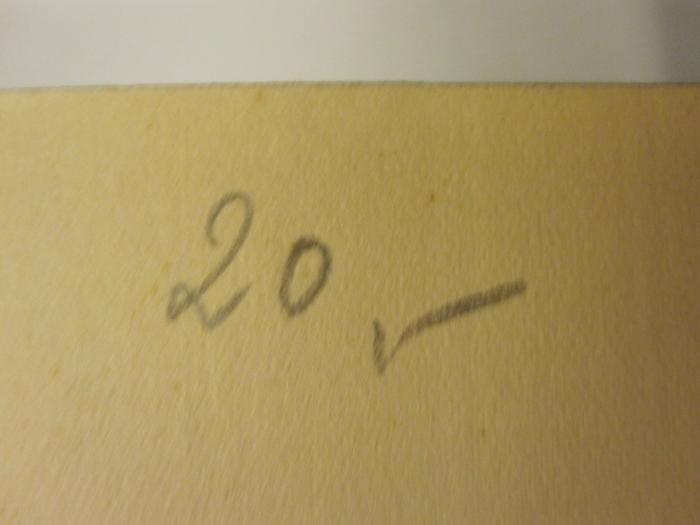  Aus tiefen Quellen (1915);- (unbekannt), Von Hand: Preis; '20.-'. 