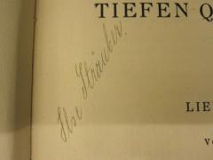 - (Sträuber, Ilse), Von Hand: Autogramm, Name; 'Ilse Sträuber.'. 