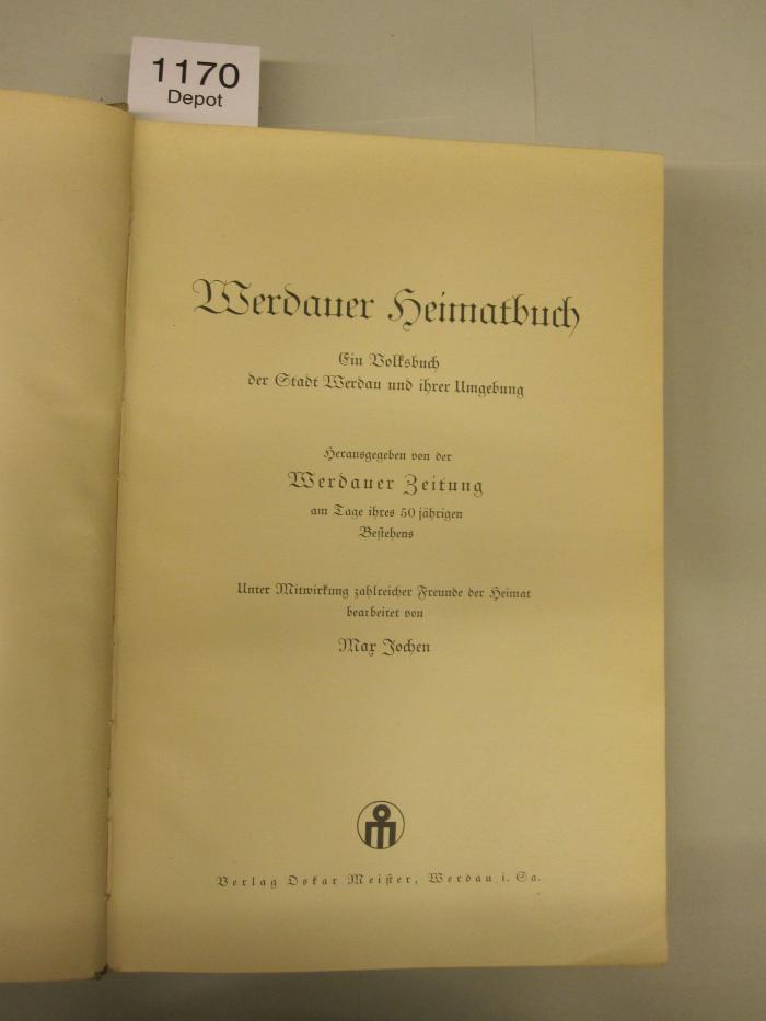  Werdauer Heimatbuch (o.J.)