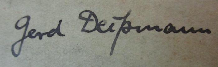  Friedrich-Wilhelms-Universität Berlin.Vorlesungsverzeichnis Sommersemester 1931. (1931);- (Deissmann, Adolf), Von Hand: Autogramm, Name; 'Gerd Deißmann'. 