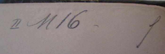  Deutsche Geschichte in Verbindung mit Anderen. II. Band (1881);- (unbekannt), Von Hand: Nummer; 'II M 16 f'. 