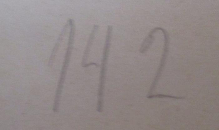 G46 / 664 (Bergungsstelle 142, Bibliothek des Herrn Kausch / Frau Heizer geb. Kausch), Von Hand: Nummer; '142'.  (Prototyp); Bilder aus der märkischen Vorzeit : Für Freunde der heimischen Altertumskunde insbesondere für die Jugend und ihre Lehrer (1921)