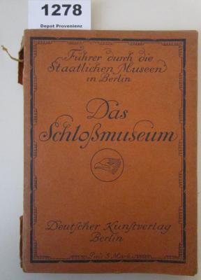  Führer durch das Schlossmuseum (1921)