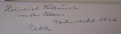 - (Kausch, Eva), Von Hand: Autogramm, Name; 'Eva'. 