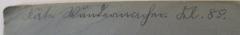 - (Wundermacher, Käte), Von Hand: Autogramm, Name, Nummer; 'Käte Wundermacher. Kl. 8°.'. 