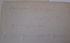 - (Gilgen[?], Gertud), Von Hand: Annotation; 'I. O Deutschland hoch in Ehren (zeigt dem Feind)
II. Gedenket Eurer Väter
III. Zum Herrn erhebt die Hände.'. 