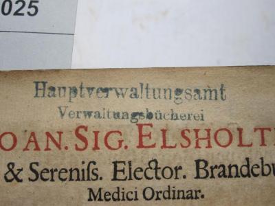 - (Hauptverwaltungsamt), Stempel: Name, Berufsangabe/Titel/Branche; 'Hauptverwaltungsamt Verwaltungsbücherei'.  (Prototyp)