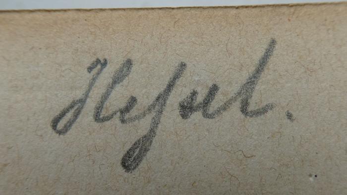  Sämmtliche Werke. Neunter Band. Olle Kamellen. IV. Theil. Ut mine Stromtid. Zweiter Theil. (1875);- (Hessel, Siegfried), Von Hand: Autogramm, Name; 'Hessel.'. 
