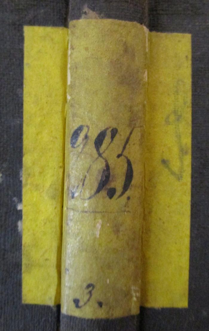  Mysterien von Berlin. Dritter Band (1844);- (unbekannt), Etikett: Signatur; '285. 3.'. 