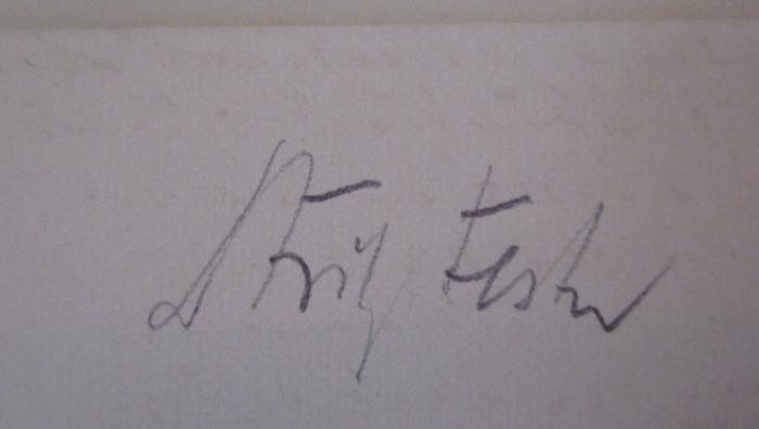  Jacob Fugger und die Fuggerei ([1934]);- (Fester, Fritz), Von Hand: Autogramm, Name, Berufsangabe/Titel/Branche; 'Dr Fritz Fester'. 