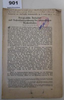  Fotografische Aufnahme und Bestandsverzeichnung der ostpreußischen Kichenbüchern : Sonderdruck aus Altpreußische Geschlechterkunde Jg. 13 (1939) Heft 3 ([1939])