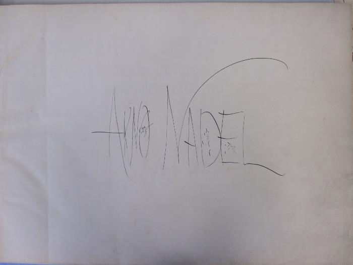 Db 904 y: Sandro Botticelli : i disegni per la divina commedia di Dante Alighieri (1921);45 / 461 (Nadel, Arno), Von Hand: Autogramm; 'Arno Nadel'. 
