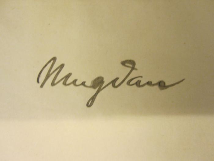  Dritter Verwaltungsbericht des Königlichen Polizei-Präsidiums von Berlin für die Jahre 1891-1900 (1902);- (Mugdan, [?]), Von Hand: Autogramm; 'Mugdan'. 