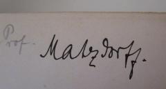 G45 / 2136 (Matzdorff, [?]), Von Hand: Name, Autogramm; 'Matzdorff.'. 