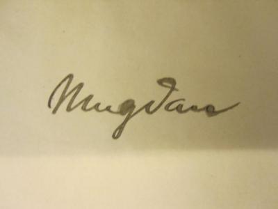  Dritter Verwaltungsbericht des Königlichen Polizei-Präsidiums von Berlin für die Jahre 1891-1900 (1902);- (Mugdan, [?]), Von Hand: Autogramm; 'Mugdan'. 