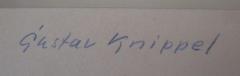 - (Knippel, Gustav), Von Hand: Autogramm, Name; 'Gustav Knippel'. 