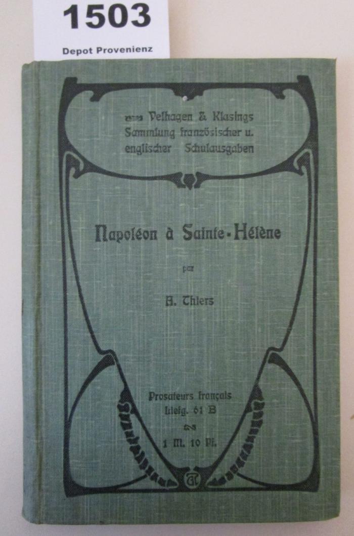  Napoléon a Sainte-Hélène par Thiers (1907)