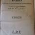  Volkswirtschaftliche Blätter. Mitteilungen des Reichsverbandes der Deutschen Volkswirte. 21. Jahrgang, 1922 (1922)
