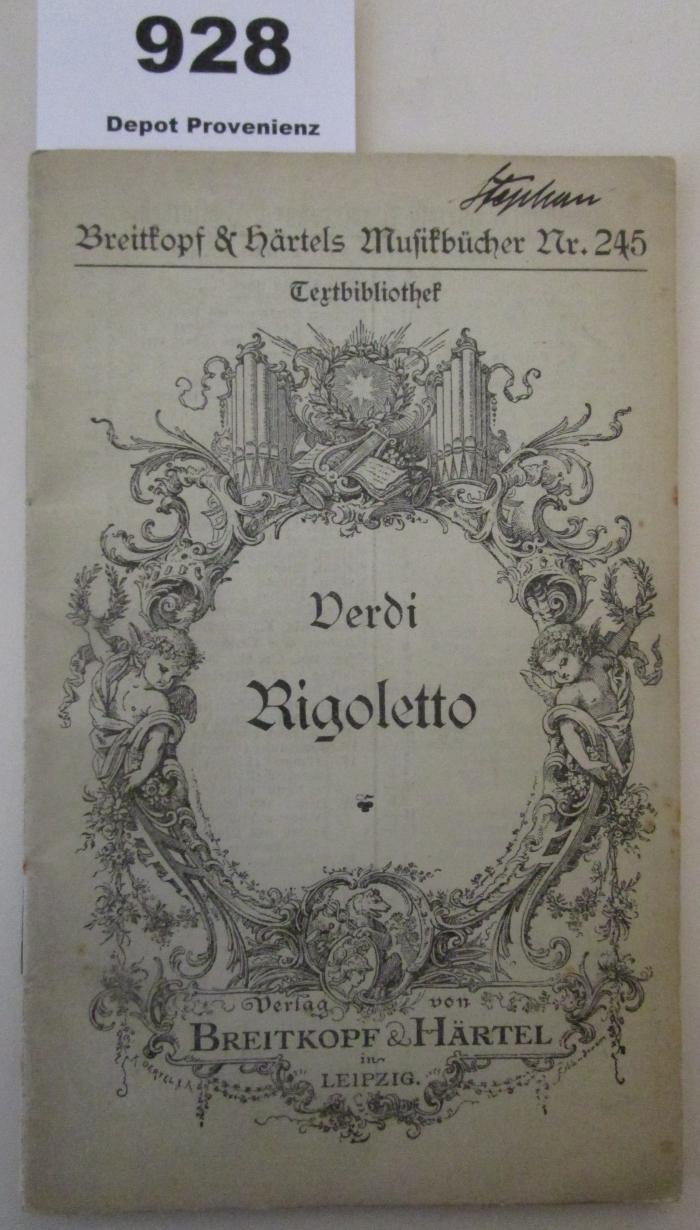  Rigoletto : Oper in vier Akten