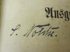 - (Noh[...]é, S.), Von Hand: Autogramm, Name; 'S. Noh[...]é'. 
