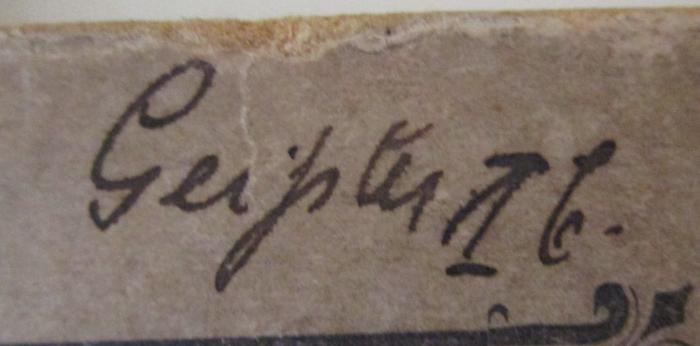 - (Geißler[?], [?]), Von Hand: Autogramm, Name, Nummer; 'Geißler 1[b]'. ; Das deutsche Volkslied : Auswahl (1899)