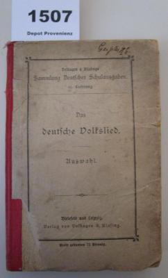  Das deutsche Volkslied : Auswahl (1899)