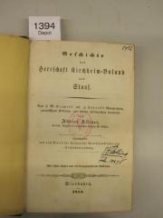  Geschichte der Herrschaft Kirchheim-Boland und Stauf (1854)