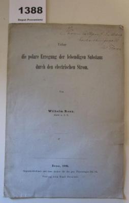  Ueber die polare Erregung der lebendigen Substanz durch den electrischen Strom (1896)