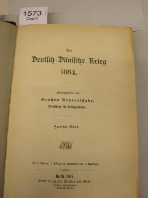  Der Deutsch-Dänische Krieg 1864. (1887)