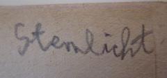 - (Sternlicht, [?]), Von Hand: Autogramm, Name; 'Sternlicht'. 